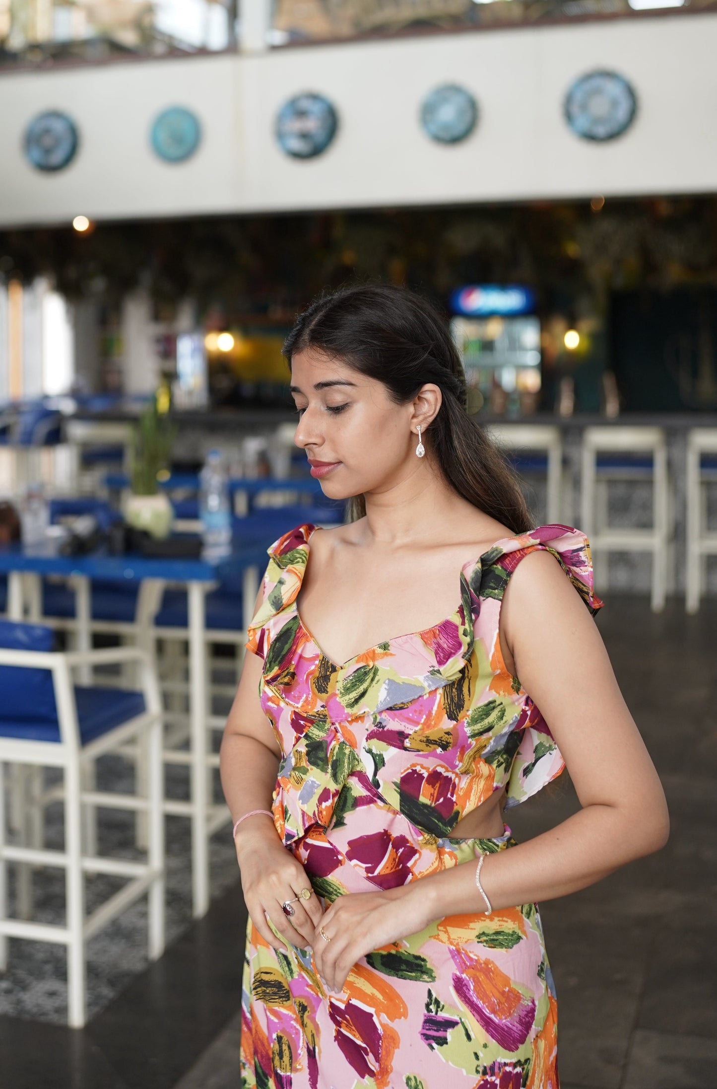 Isabella Printed Maxi Dress