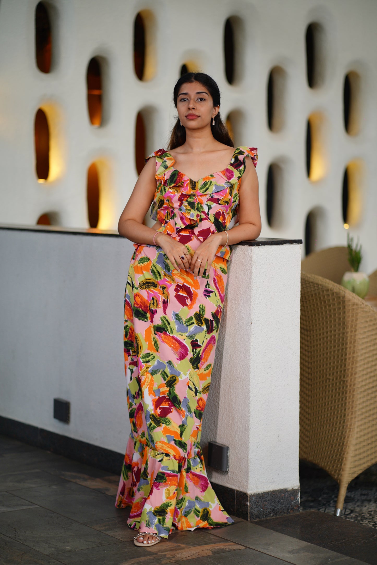 Isabella Printed Maxi Dress