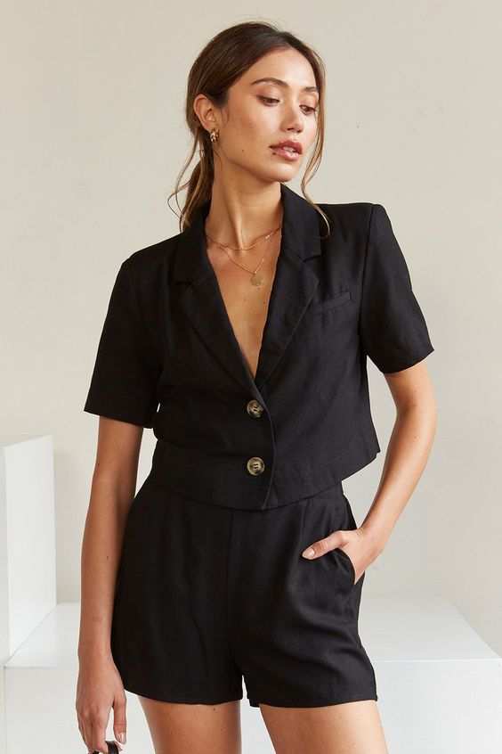 Anushka's Short Four Button Style Shirt