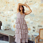 Anastasia Pink Tiered Dress - Vacation Wear
