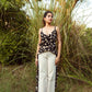 Regine Sunflower Ruffle Blouse - Vacation Wear
