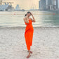 Ruz Cotton Strapless Dress