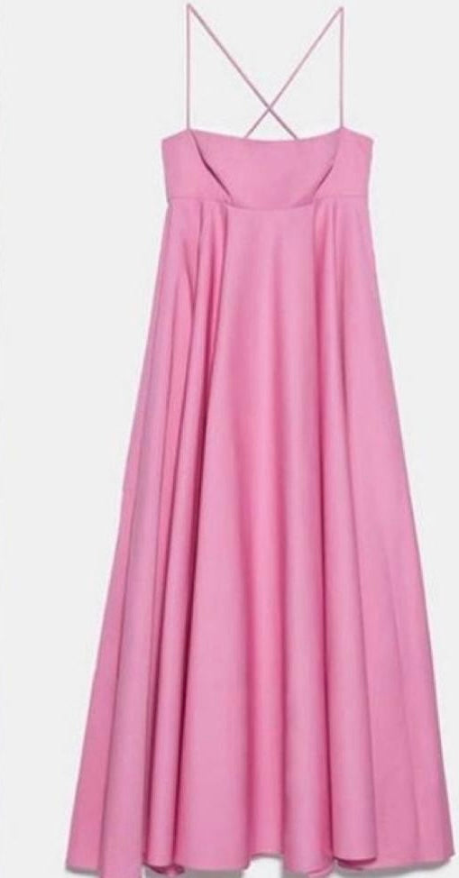 Leah Light Pink Spaghetti Strap Dress