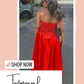 Ruz Cotton Strapless Dress