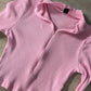 Rider Zipper Knit Crop Top