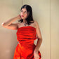 Ruz Cotton Strapless Dress