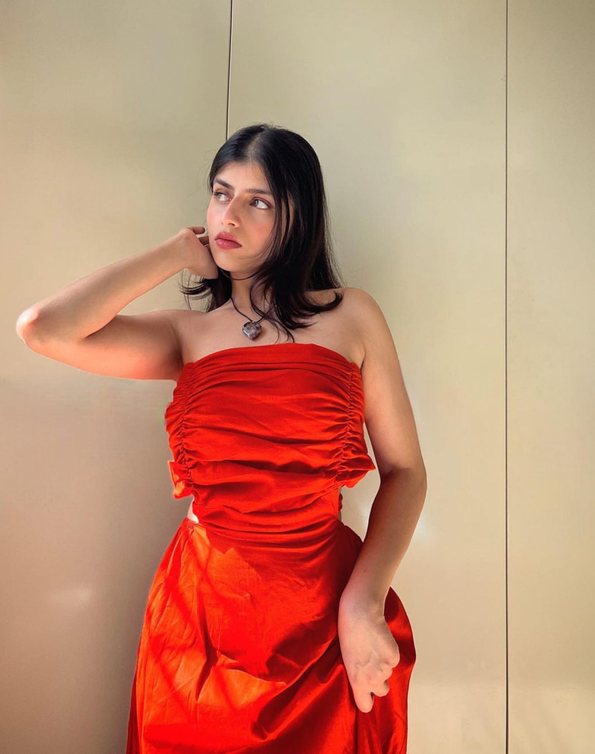 Ruz Cotton Strapless Dress