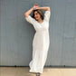 Ariel White Cotton Dress