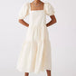 Ariel White Cotton Dress