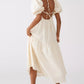 Ariel White Cotton Dress