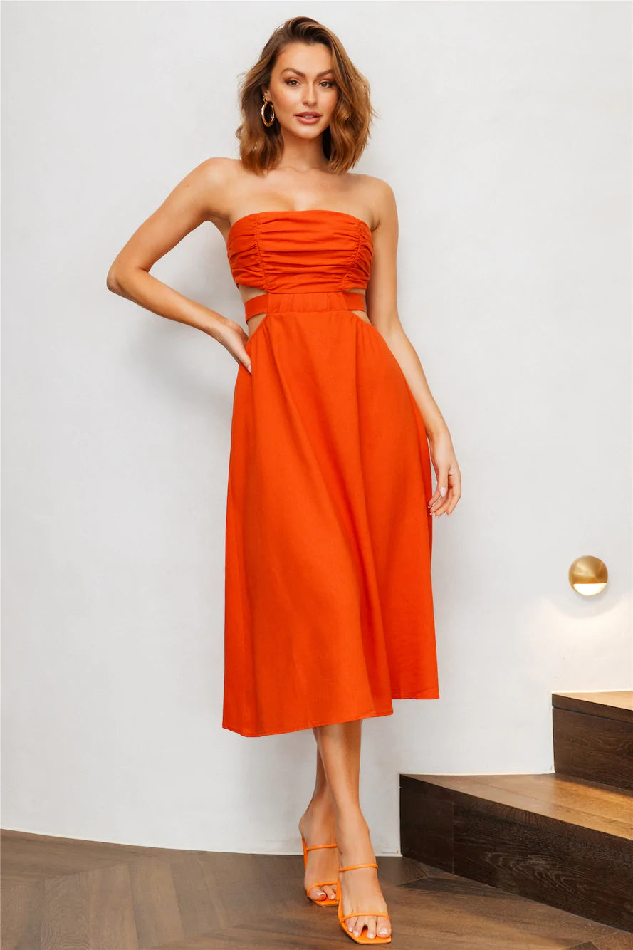 Strapless cotton dress outlet