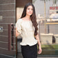 Kheil Ruched Off Shoulder Blouse