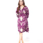 Nicola Printed Satin Wrap Dress