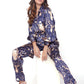 A pretty lady in posing in printed C0-ord set