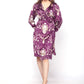 Nicola Printed Satin Wrap Dress