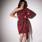 Gina Red Shimmer Dress