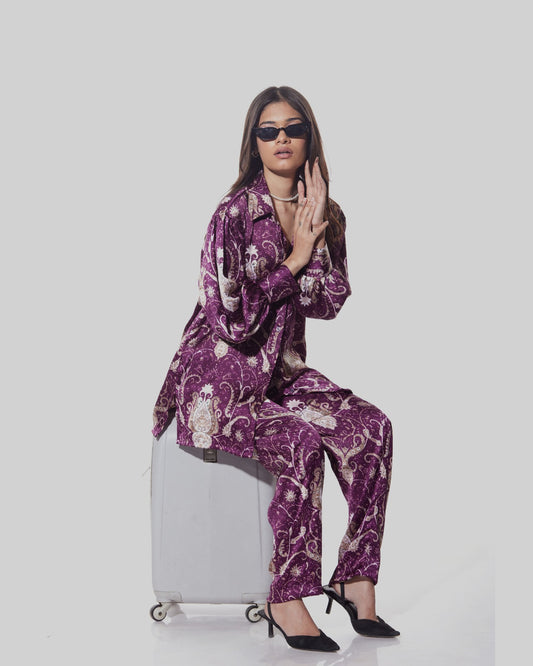 Valerie Printed Shirt Co-ord Set