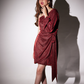 Gina Red Shimmer Dress