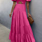 Rasper Pink Cotton Backless Dress