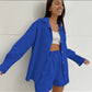 Beryl Cotton Blue Co-ord Set