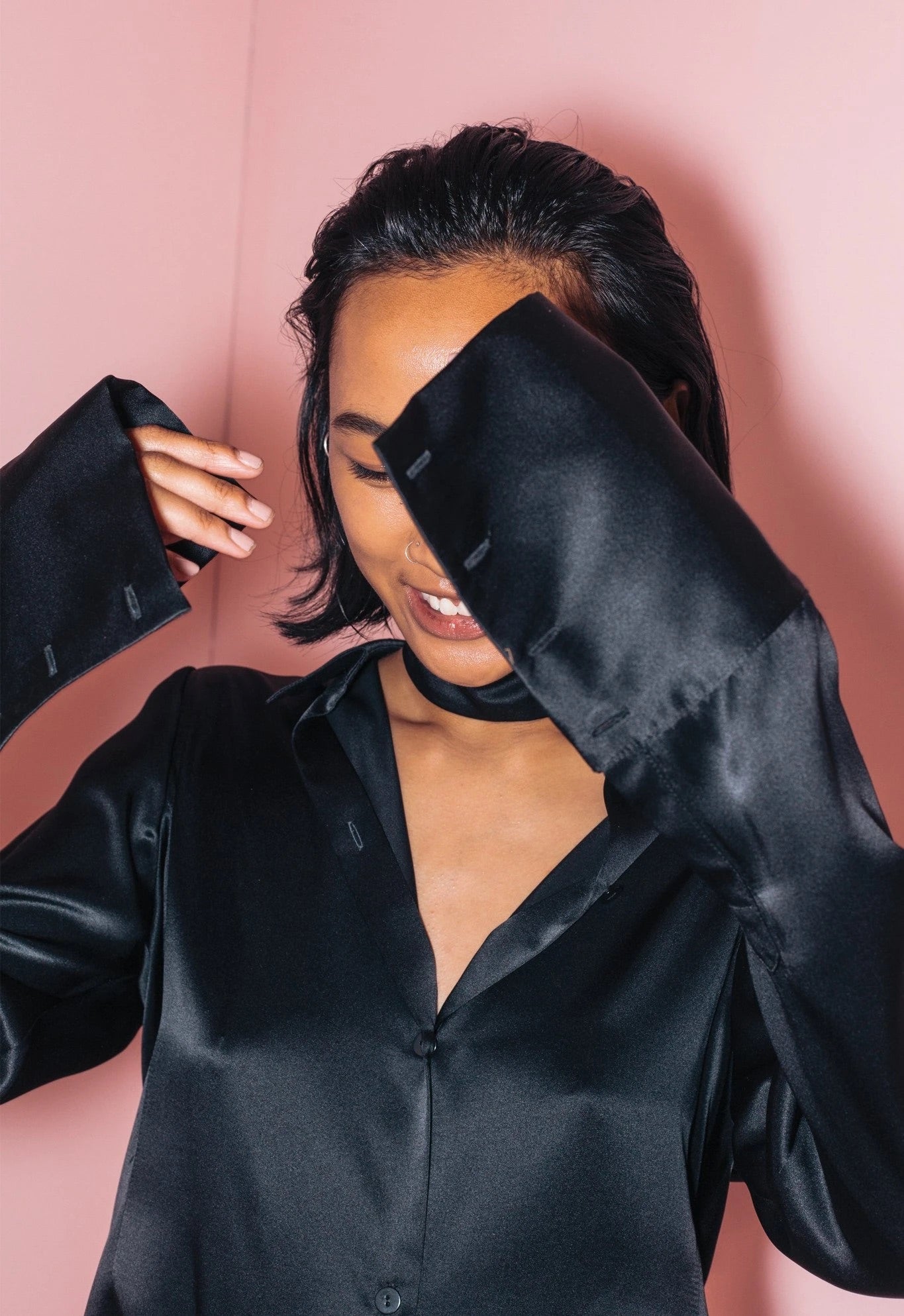 Salve Not So Basic Satin Shirt