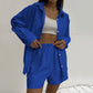 Beryl Cotton Blue Co-ord Set