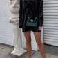 Allora Black Satin Shirt Dress