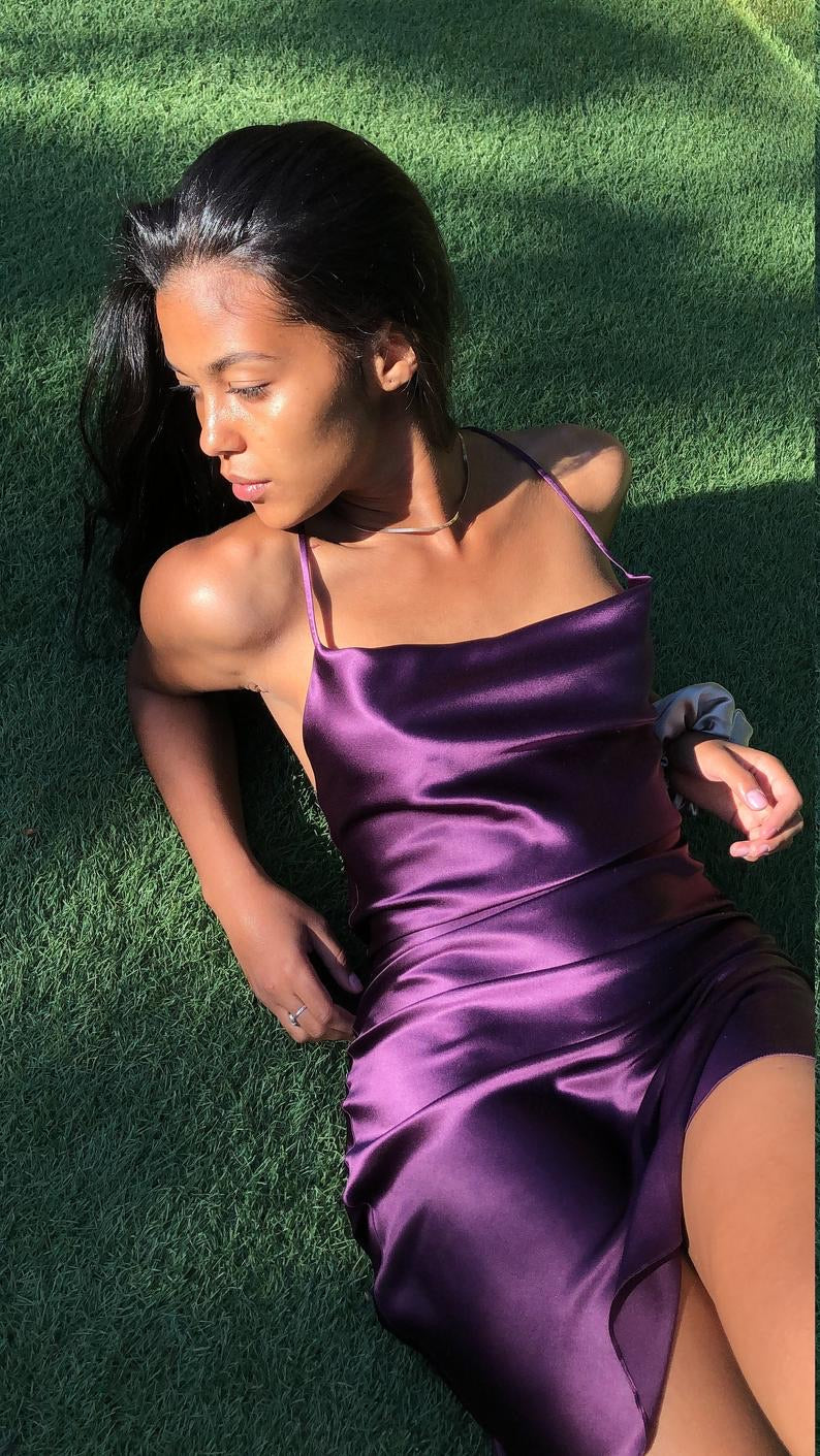 Jacqueline Satin Dress