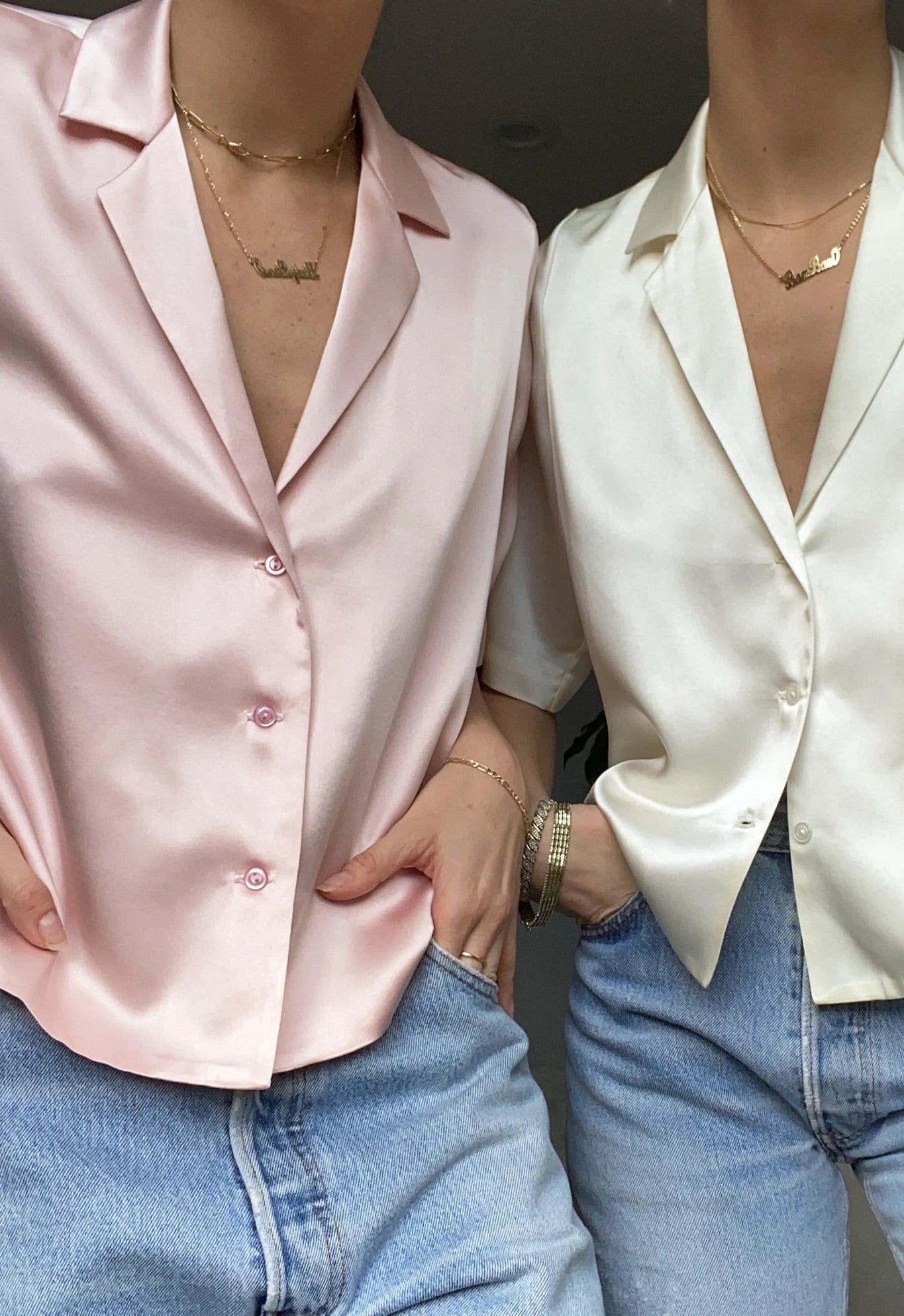 Terina Pastel Satin Shirt