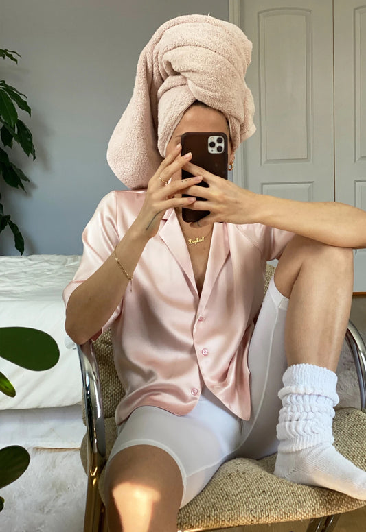 Terina Pastel Satin Shirt