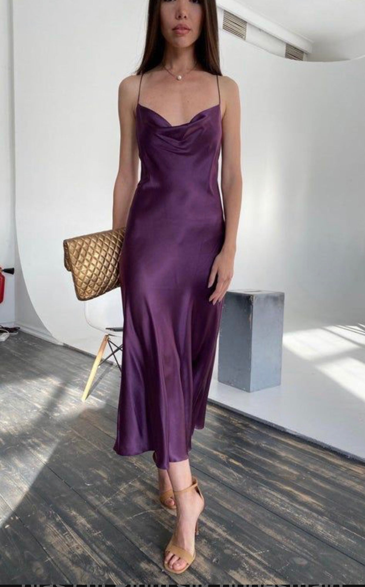 Jacqueline Satin Dress