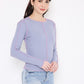 Urban chic Reverse Lilac Knit Top