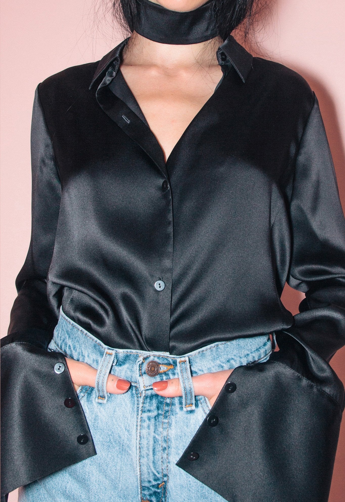 Salve Not So Basic Satin Shirt