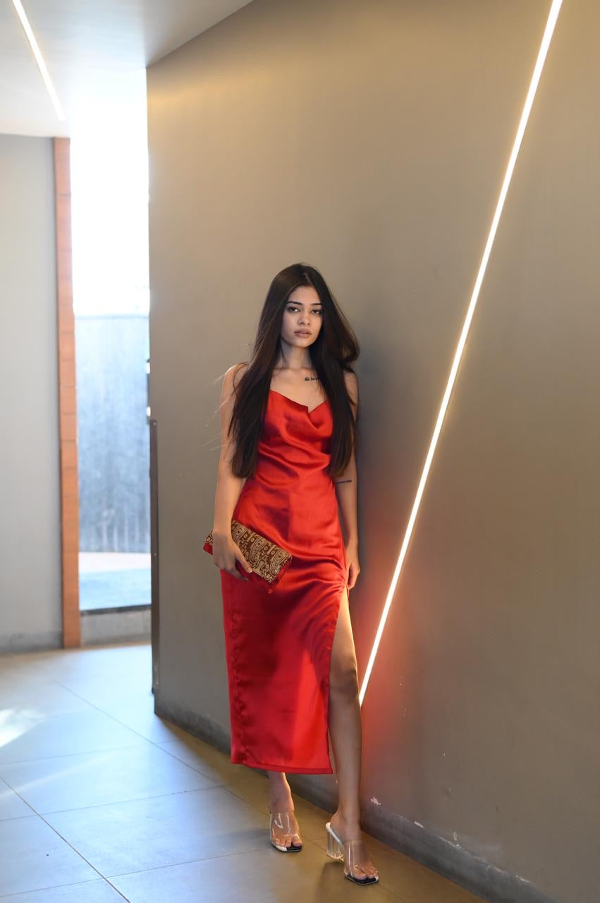 Jacqueline Satin Dress