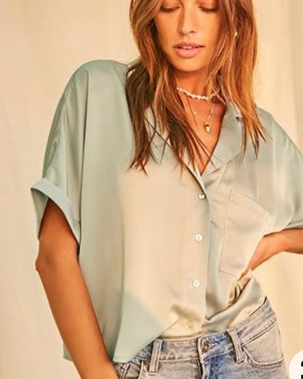 Terina Pastel Satin Shirt