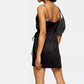 Joaquin Wrap Satin Dress