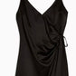 Joaquin Wrap Satin Dress
