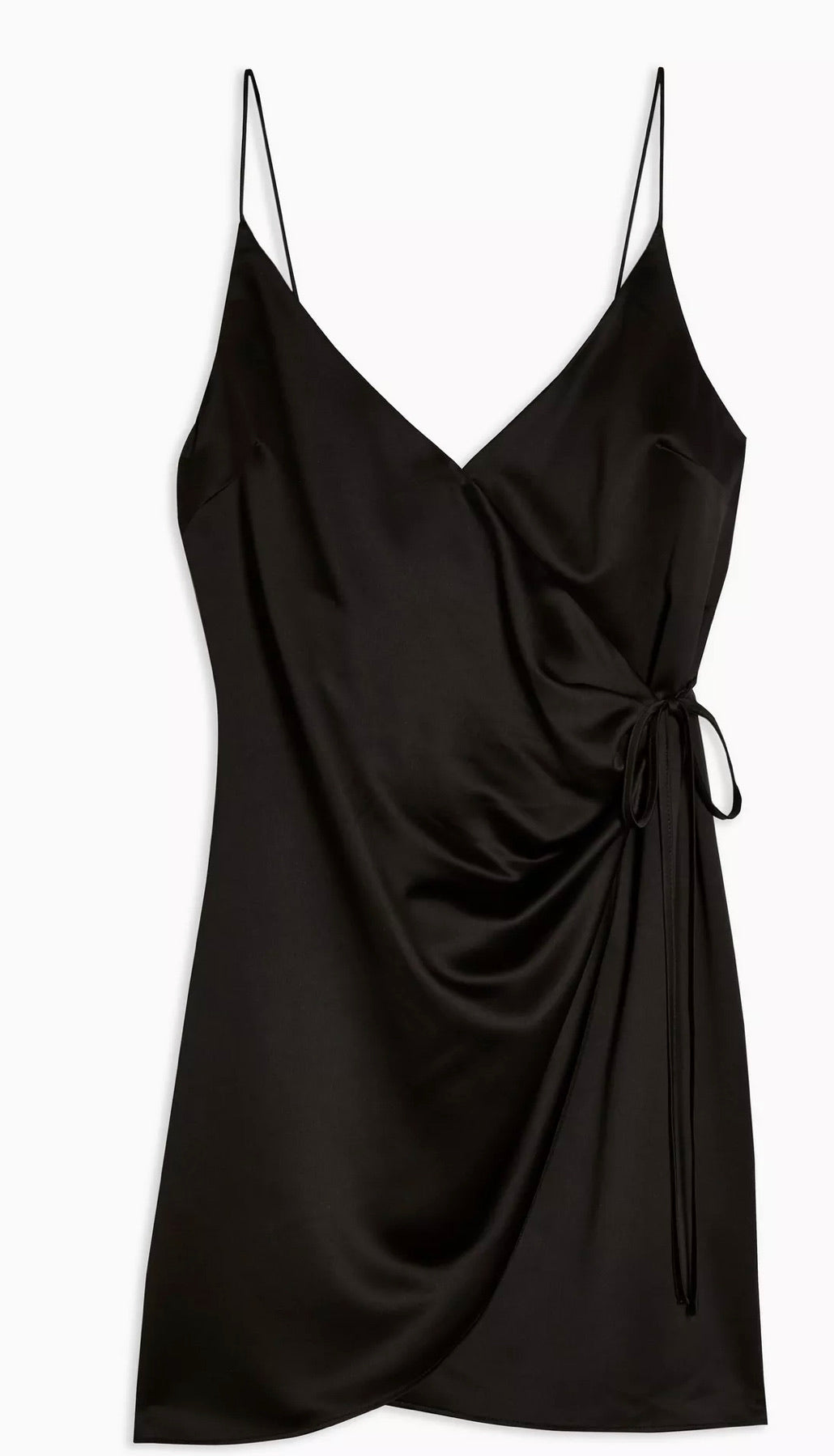 Joaquin Wrap Satin Dress